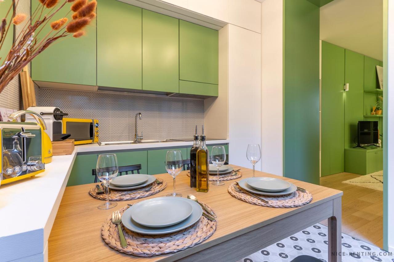 Nice Renting - Bavastro - Luxurious Loft - 2 Bedroom - Ac - Balcony - Trendy Neighborhood Buitenkant foto